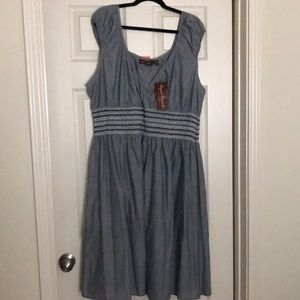 NWT Chambray Dress 3x